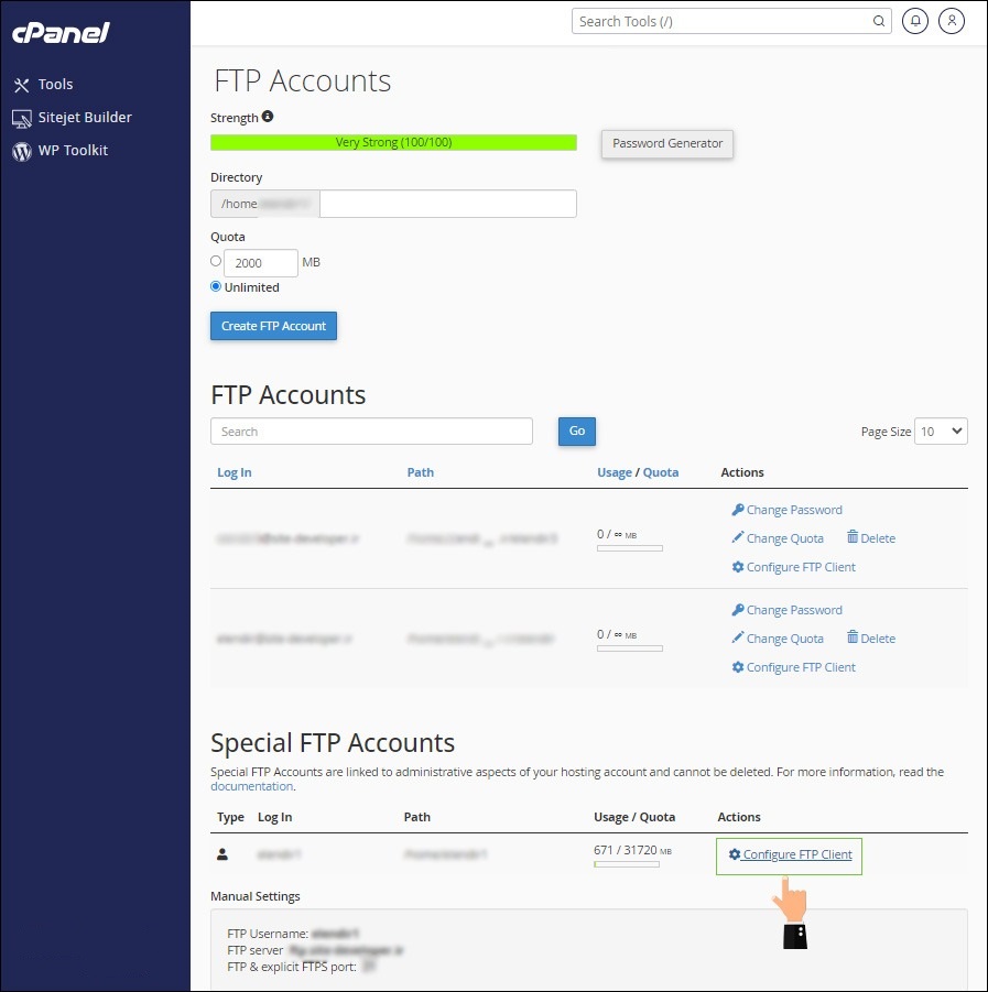 تهیه بکاپ کامل از سایت فایل منیجر